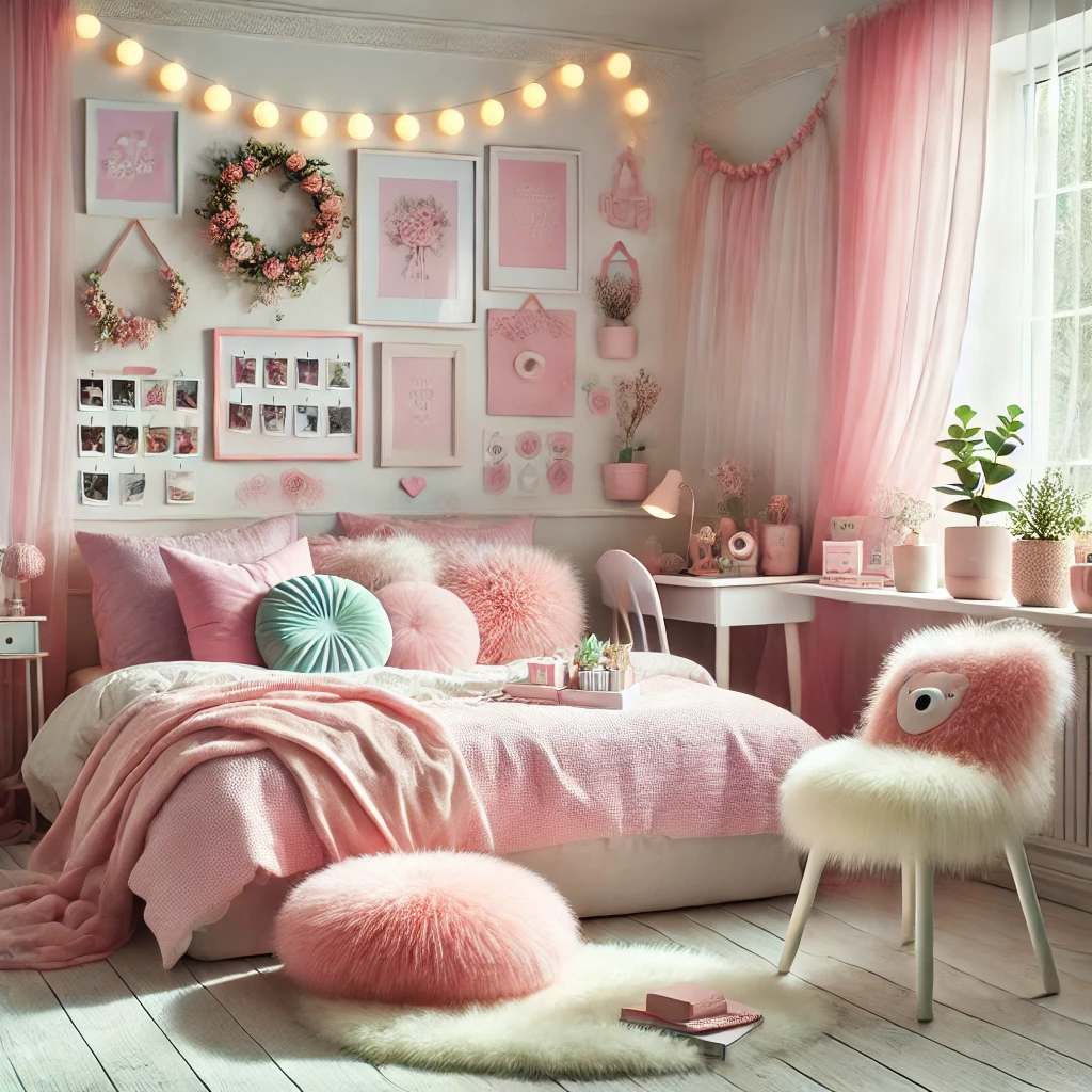 Soft girl aesthetic room idea