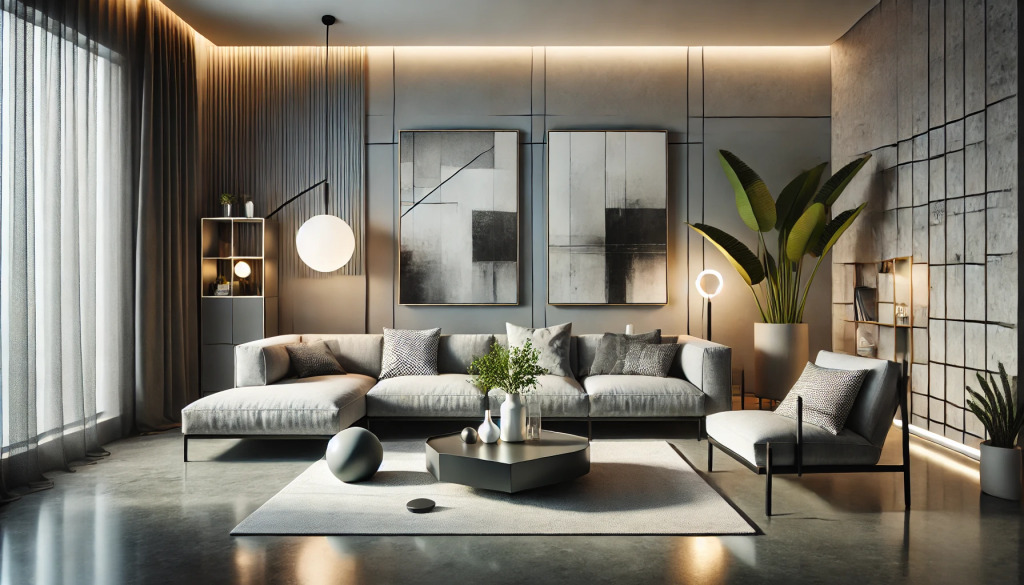 Contemporary cool aesthetic room