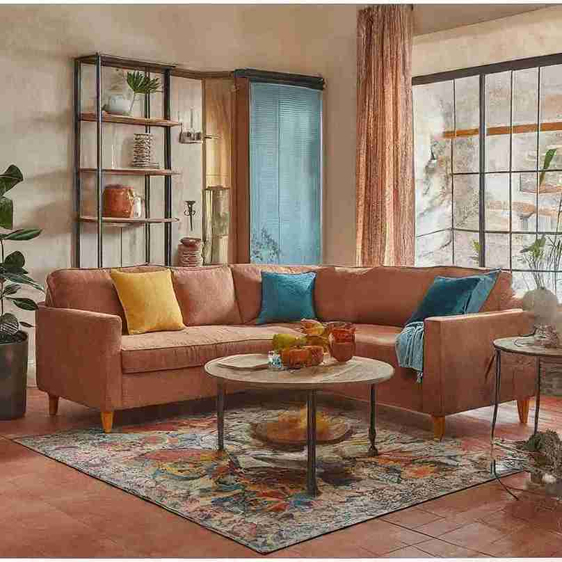 A Mediterranean aesthetic  living room 