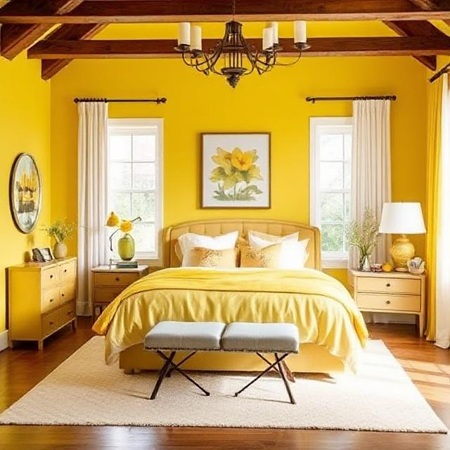 30 Stunning Yellow Bedroom Ideas to Brighten Your Space